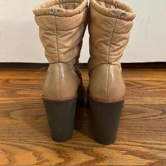 Kate Spade New York Ginnie Booties Block Heel Camel Size 7.5 - Picture 3 of 14